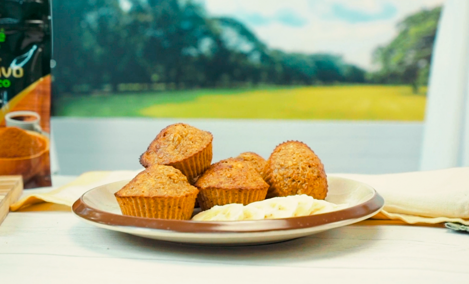 Receita de Muffin de Banana Fit