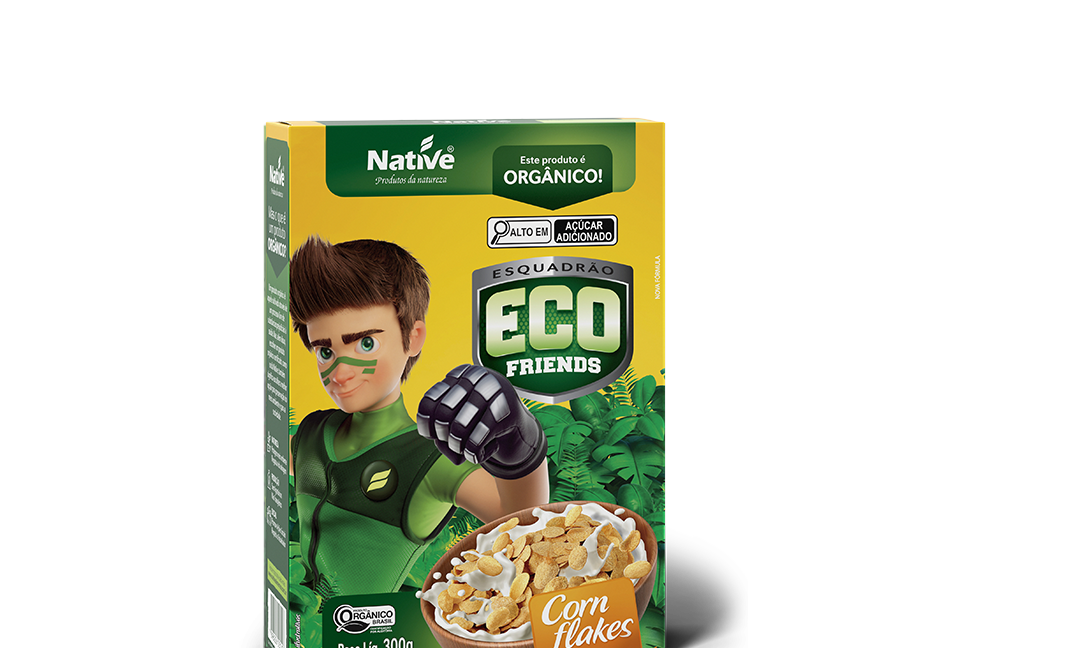 Cereal Orgânico Eco Friends Corn Flakes Native